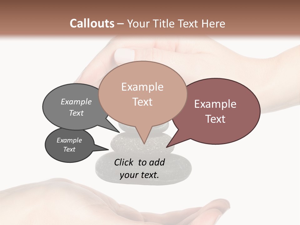 Spa Arm Caucasian PowerPoint Template