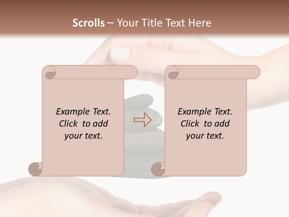 Spa Arm Caucasian PowerPoint Template