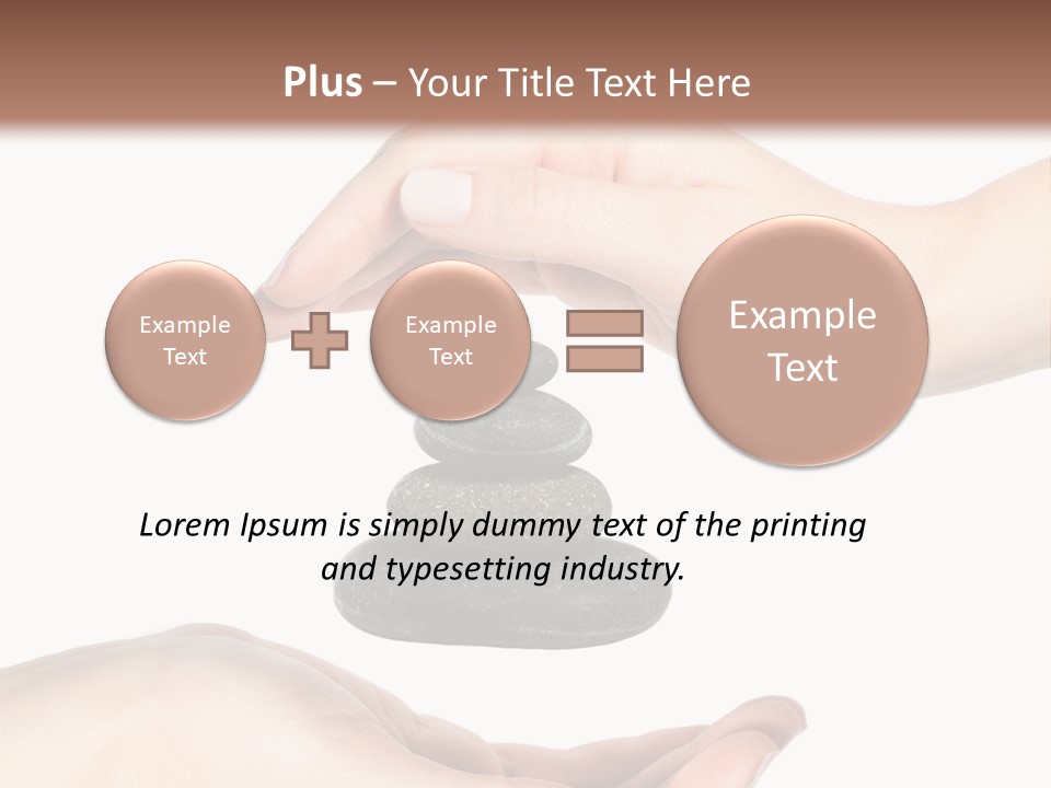 Spa Arm Caucasian PowerPoint Template