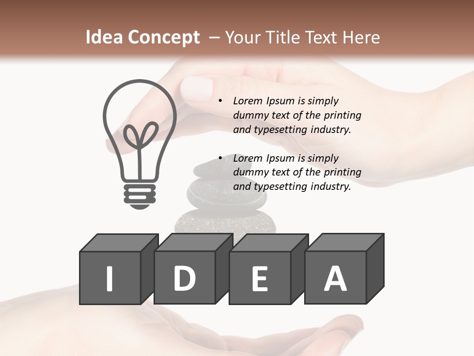 Spa Arm Caucasian PowerPoint Template