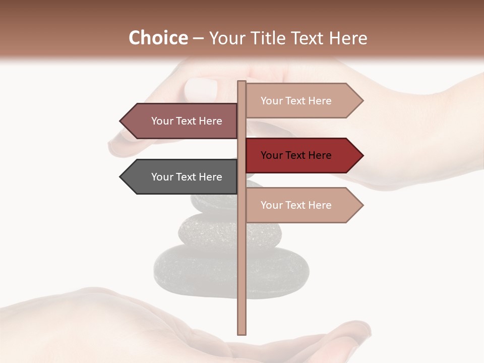 Spa Arm Caucasian PowerPoint Template