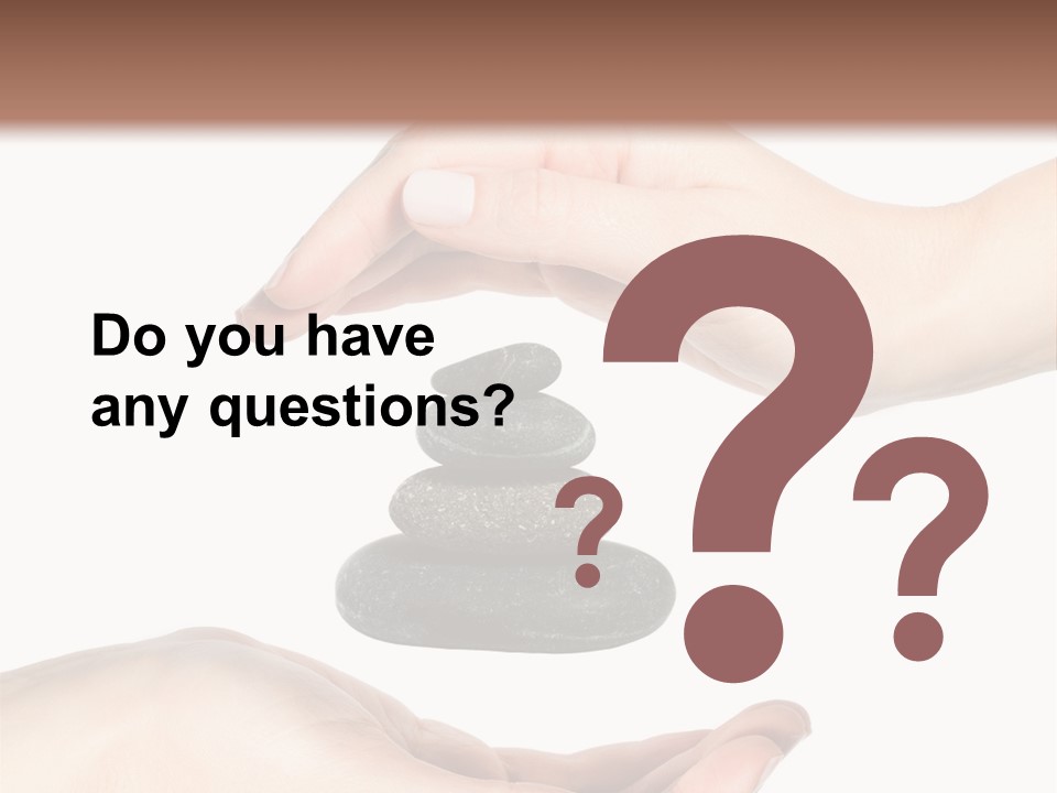 Spa Arm Caucasian PowerPoint Template