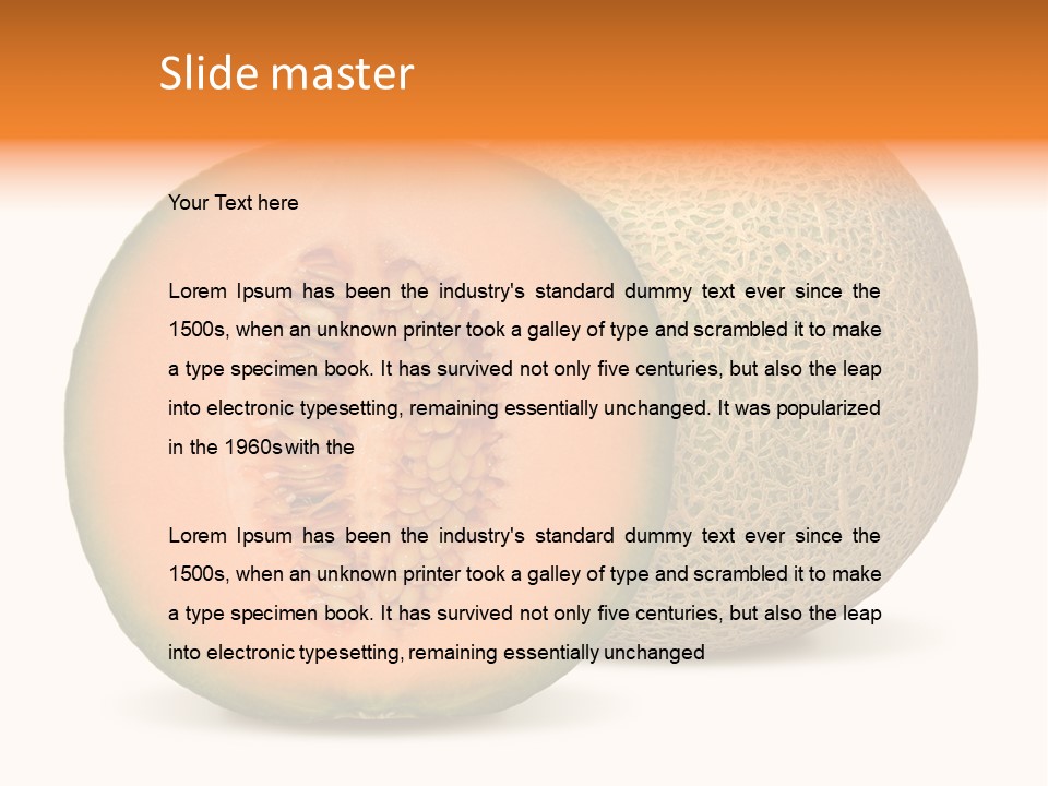Slice Produce Food PowerPoint Template