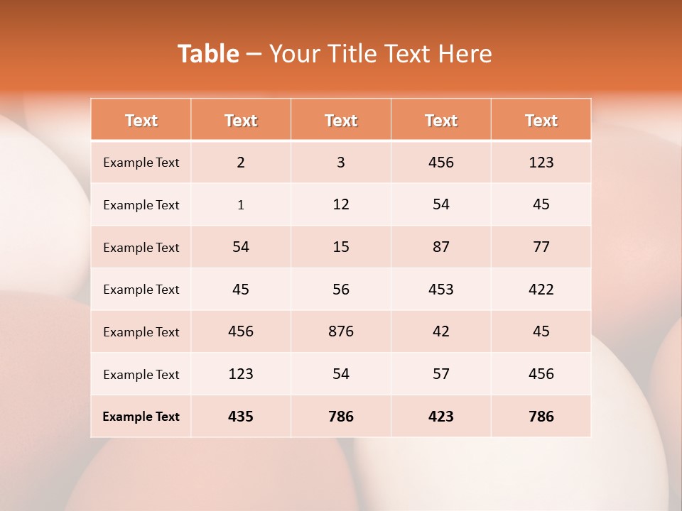 Meal Hen Aliment PowerPoint Template