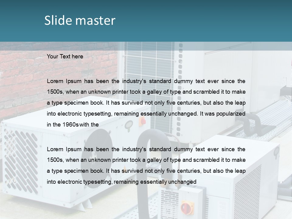 Industry Equipment Power PowerPoint Template
