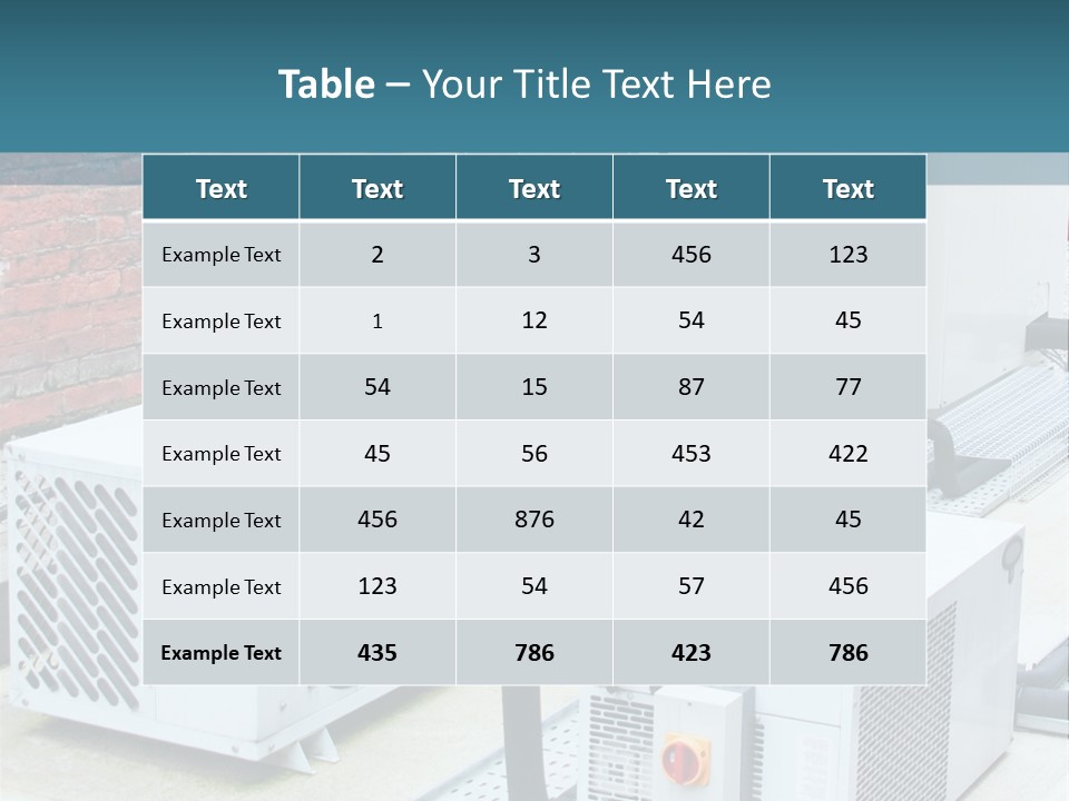 Industry Equipment Power PowerPoint Template