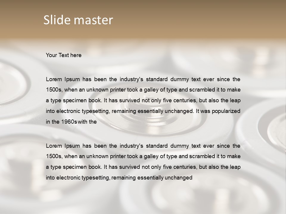 Row Macro Top PowerPoint Template
