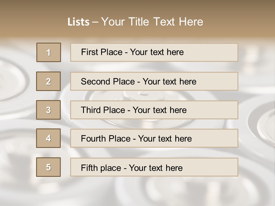 Row Macro Top PowerPoint Template
