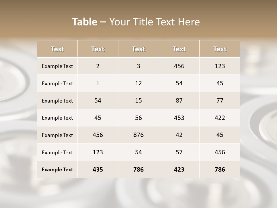 Row Macro Top PowerPoint Template