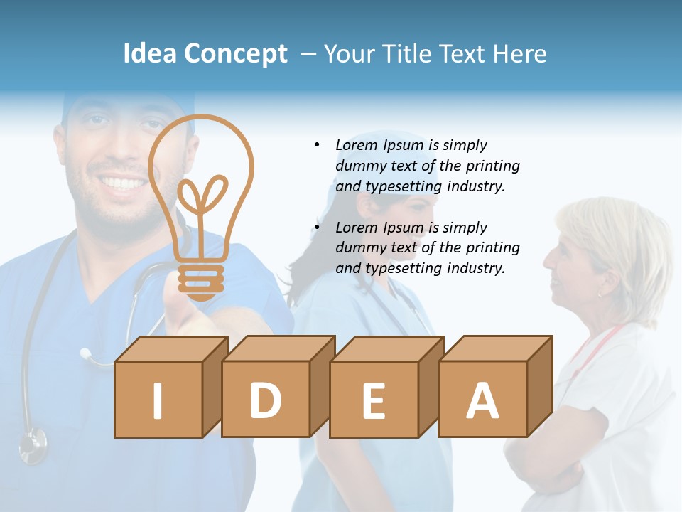 Profession Giving Attitude PowerPoint Template