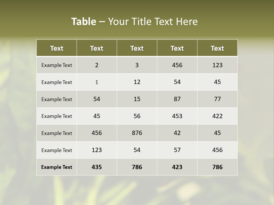 Water Freshwater Tropical PowerPoint Template