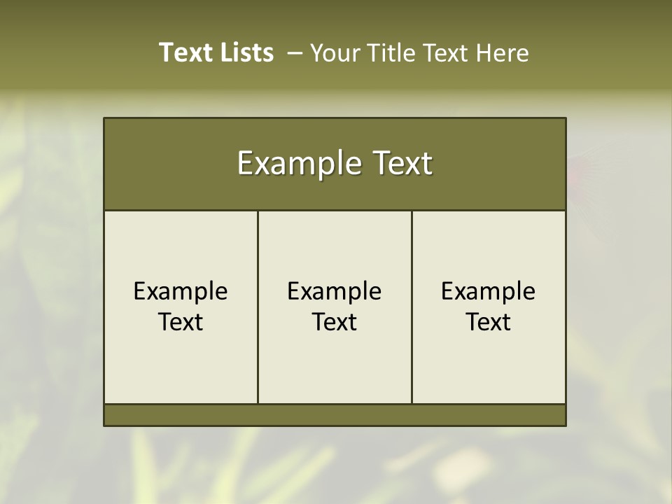 Water Freshwater Tropical PowerPoint Template