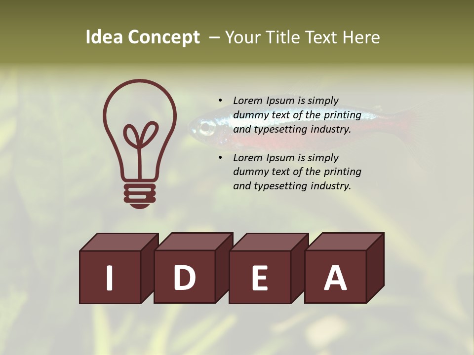 Water Freshwater Tropical PowerPoint Template