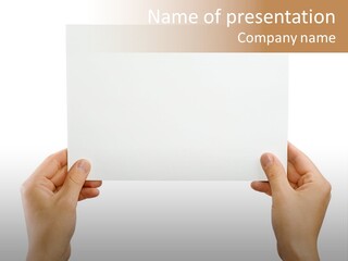 Memo Finger Note PowerPoint Template