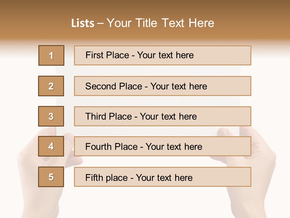 Memo Finger Note PowerPoint Template
