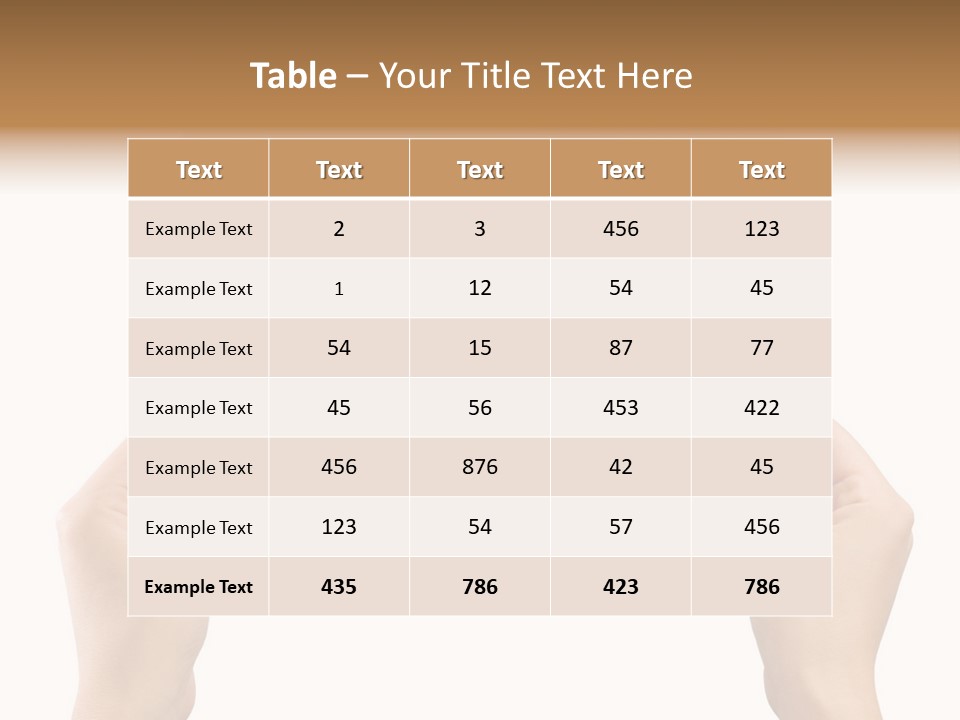 Memo Finger Note PowerPoint Template