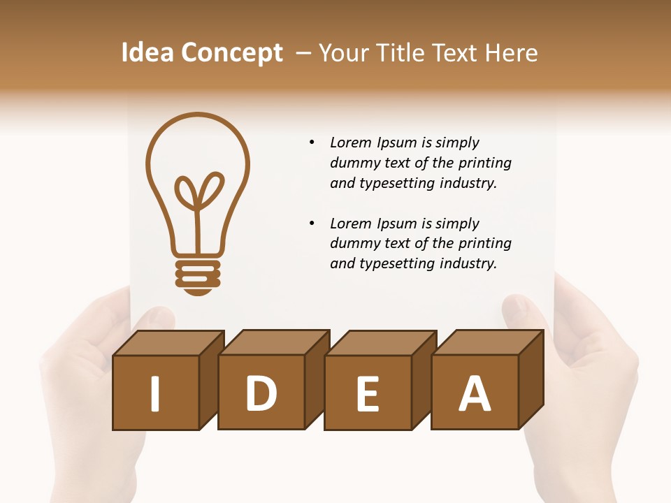 Memo Finger Note PowerPoint Template