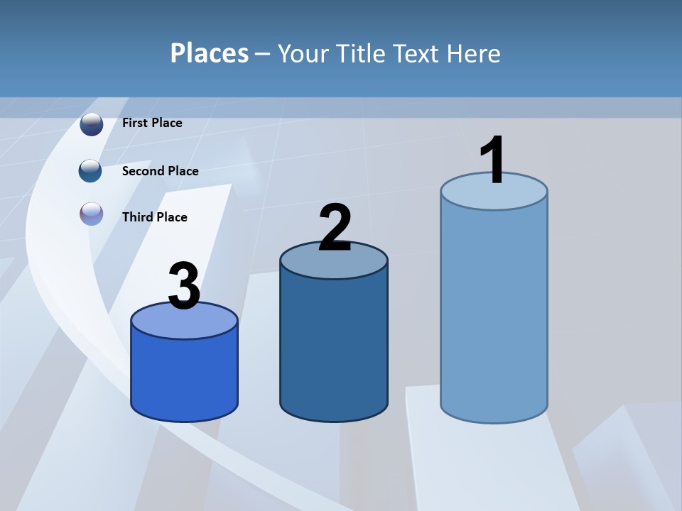 Blue Marketing Isolated PowerPoint Template