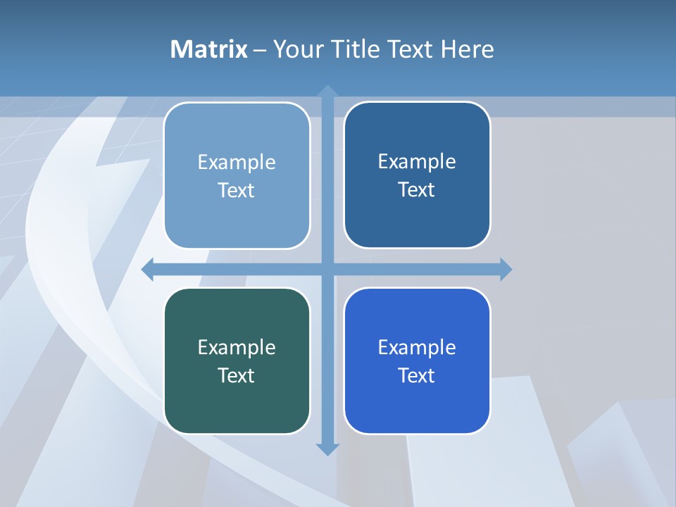 Blue Marketing Isolated PowerPoint Template