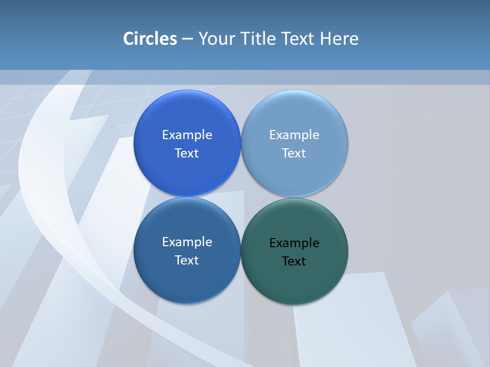 Blue Marketing Isolated PowerPoint Template