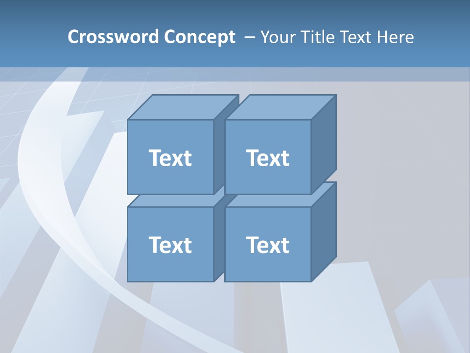 Blue Marketing Isolated PowerPoint Template
