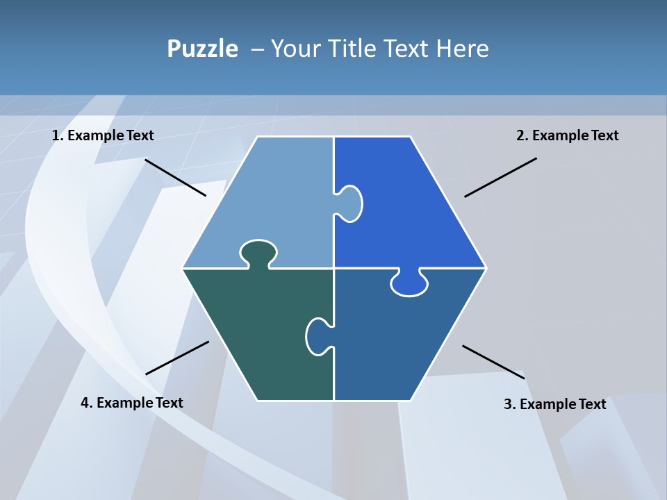 Blue Marketing Isolated PowerPoint Template
