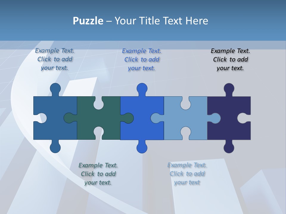 Blue Marketing Isolated PowerPoint Template