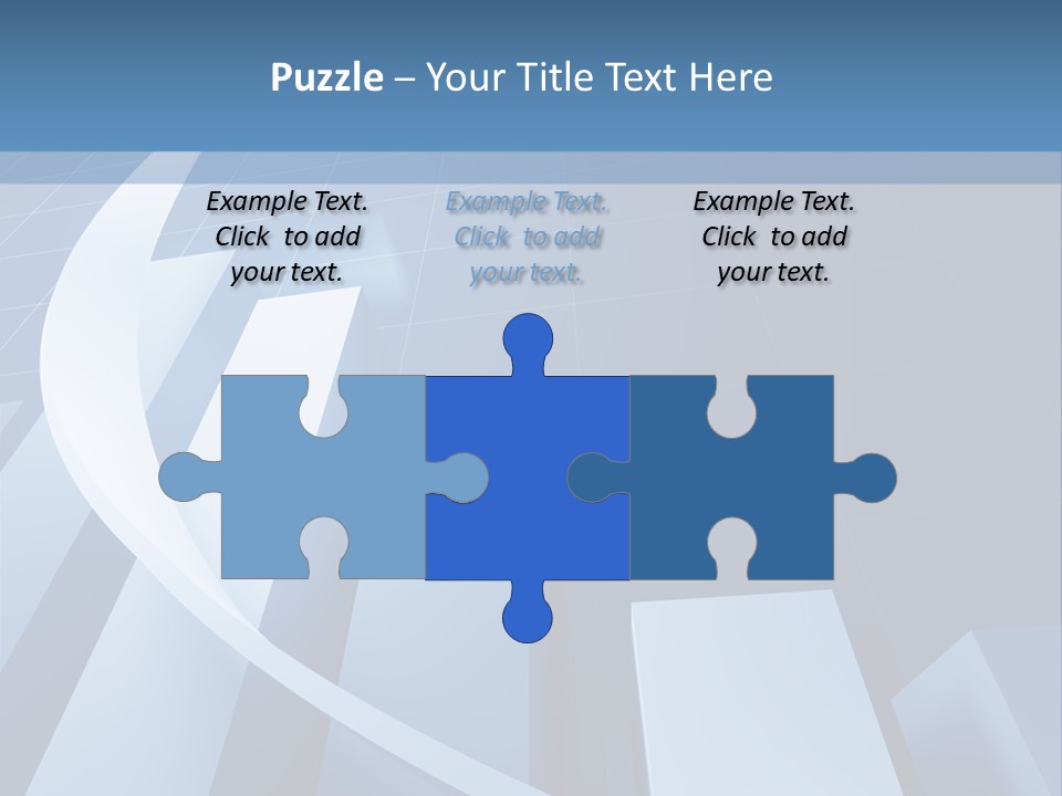 Blue Marketing Isolated PowerPoint Template