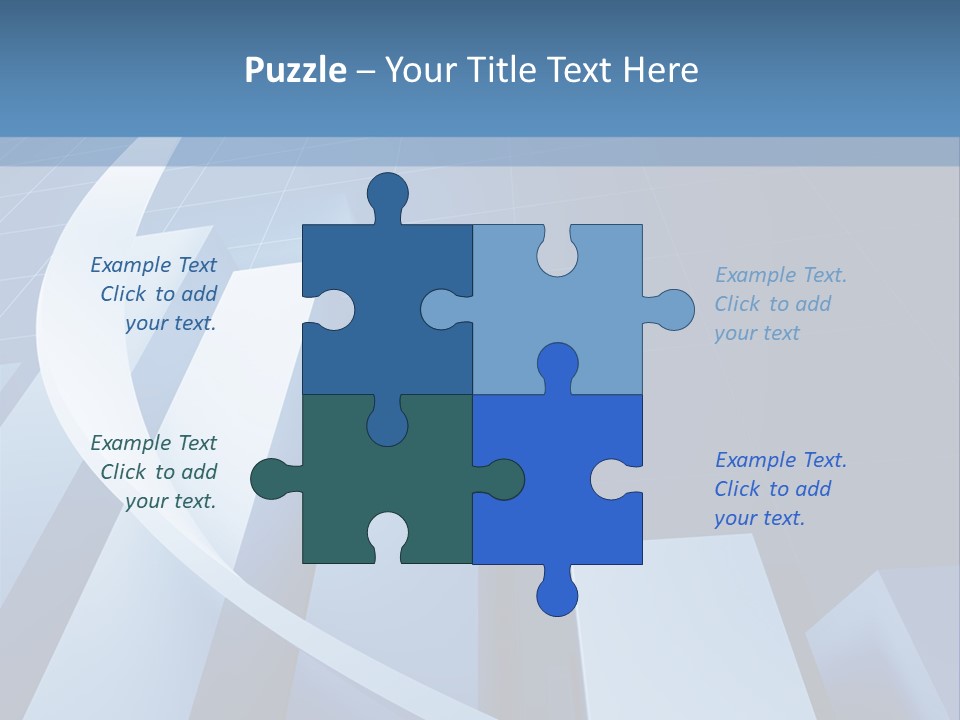 Blue Marketing Isolated PowerPoint Template