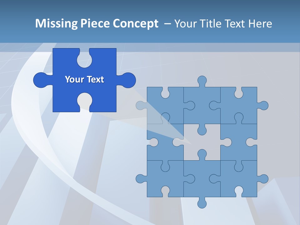 Blue Marketing Isolated PowerPoint Template