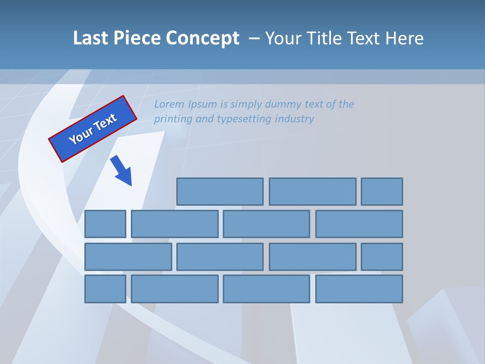 Blue Marketing Isolated PowerPoint Template