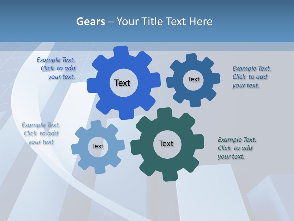 Blue Marketing Isolated PowerPoint Template