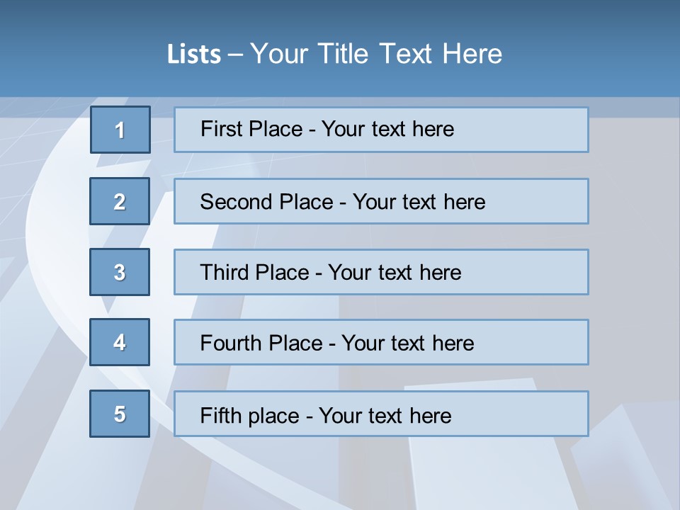 Blue Marketing Isolated PowerPoint Template