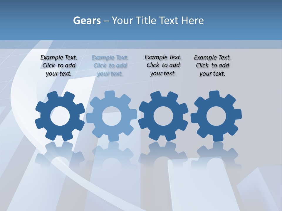 Blue Marketing Isolated PowerPoint Template