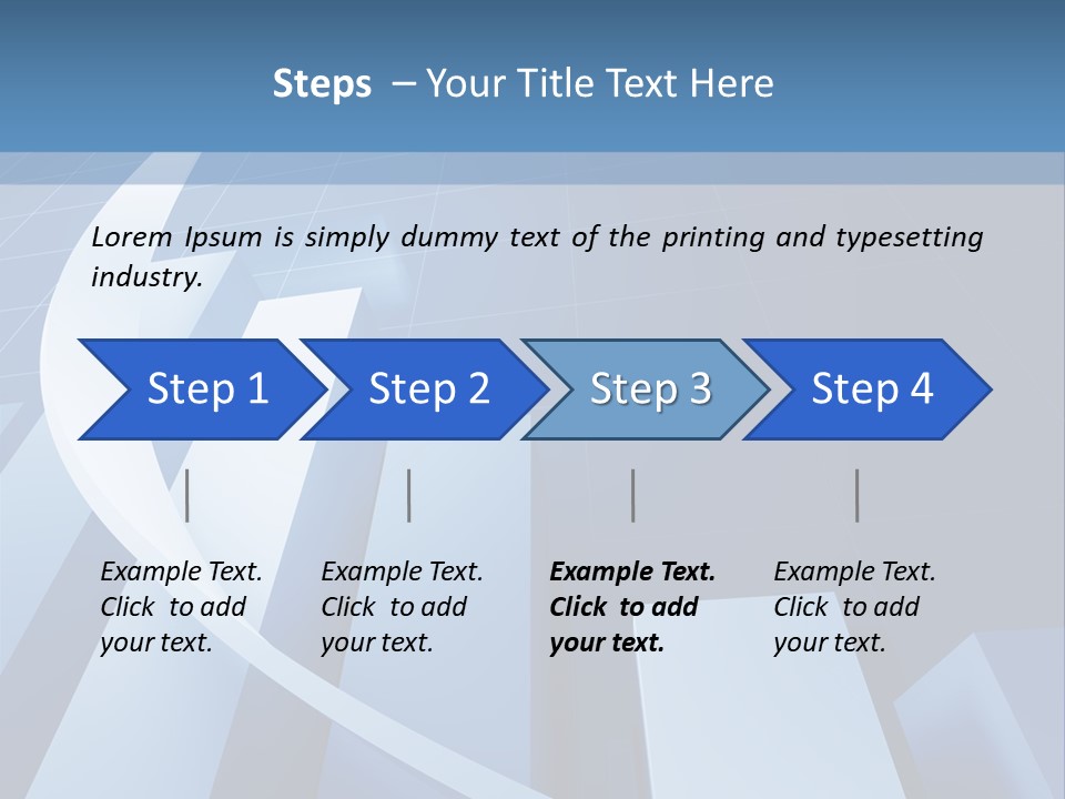Blue Marketing Isolated PowerPoint Template