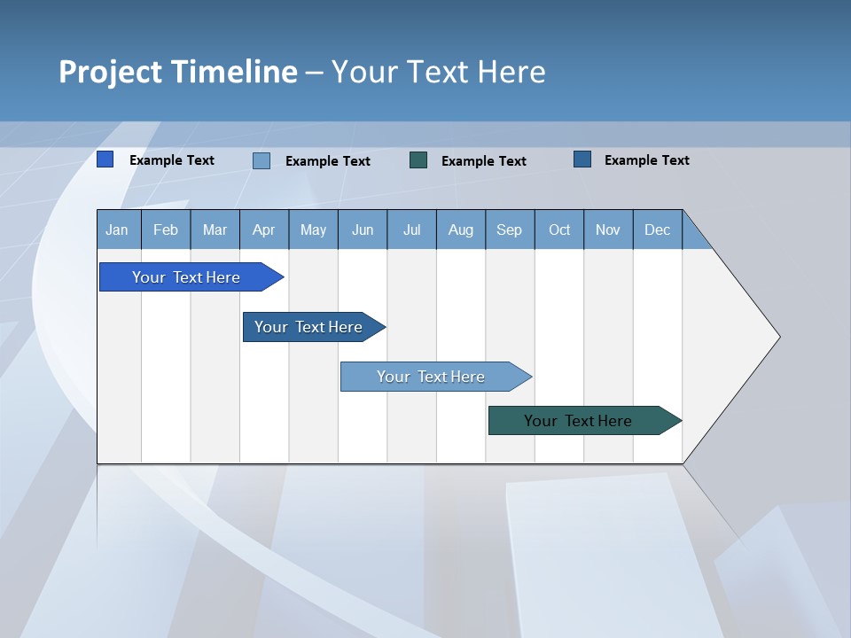 Blue Marketing Isolated PowerPoint Template