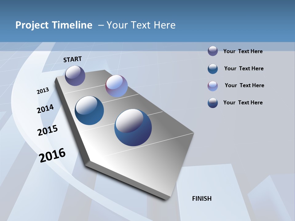 Blue Marketing Isolated PowerPoint Template