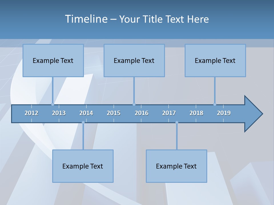 Blue Marketing Isolated PowerPoint Template