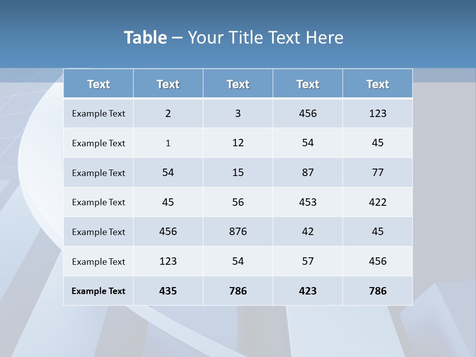 Blue Marketing Isolated PowerPoint Template