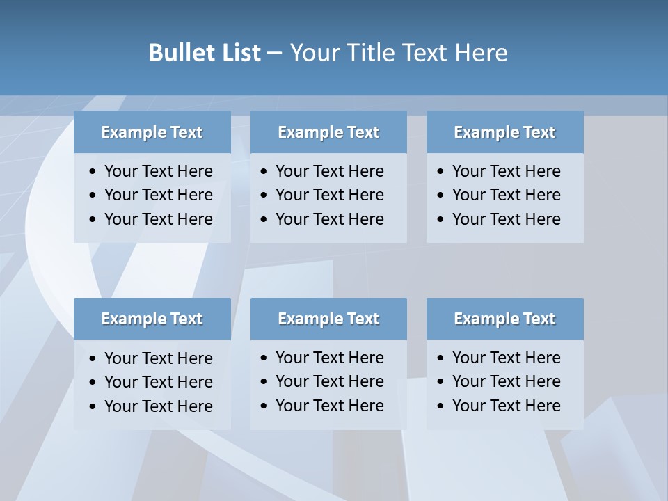 Blue Marketing Isolated PowerPoint Template