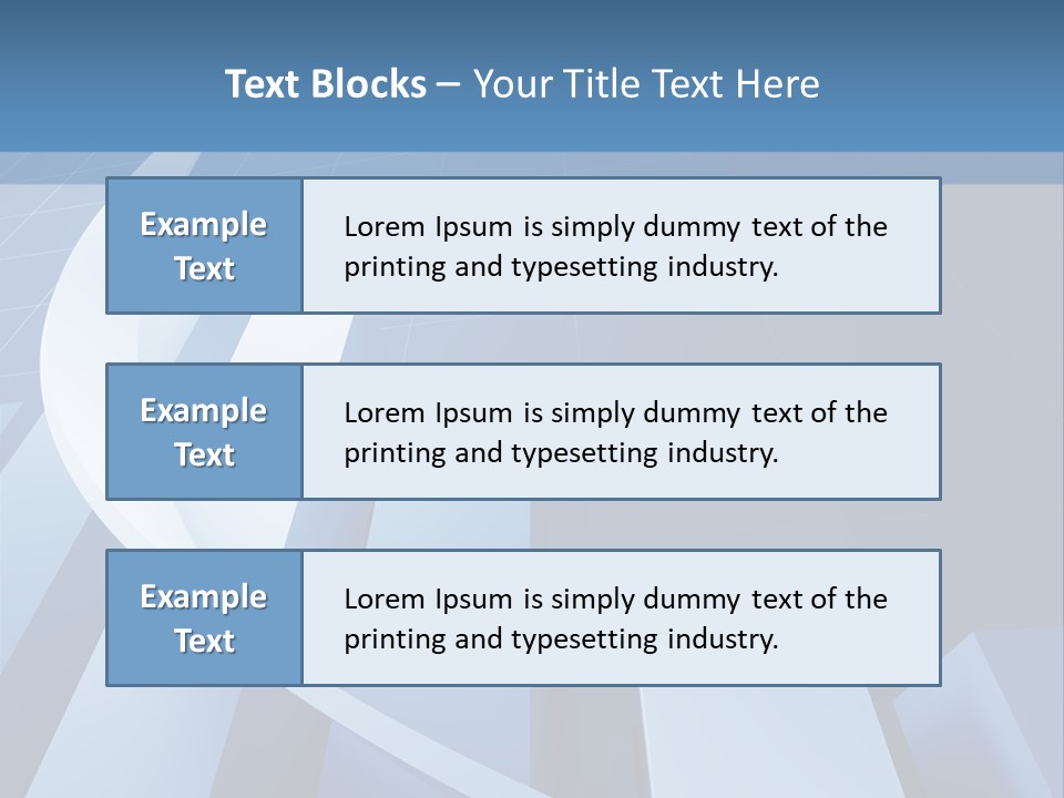 Blue Marketing Isolated PowerPoint Template