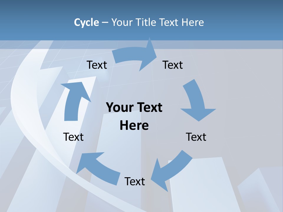 Blue Marketing Isolated PowerPoint Template
