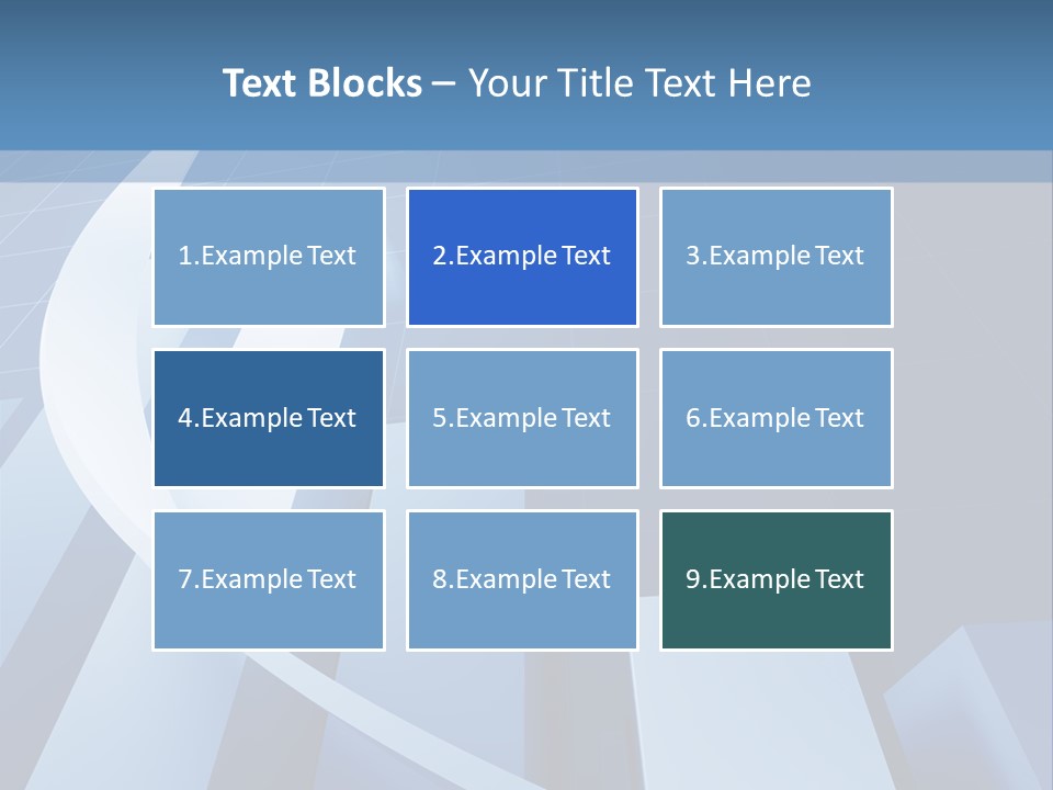Blue Marketing Isolated PowerPoint Template