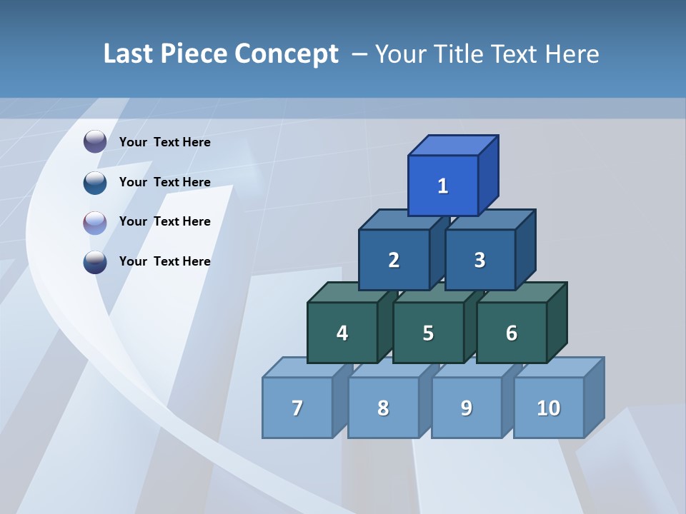 Blue Marketing Isolated PowerPoint Template