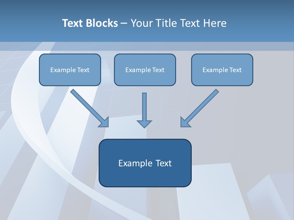 Blue Marketing Isolated PowerPoint Template
