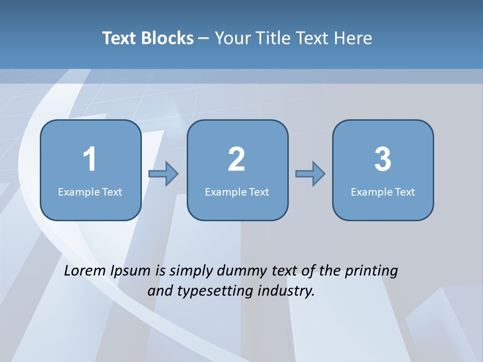 Blue Marketing Isolated PowerPoint Template