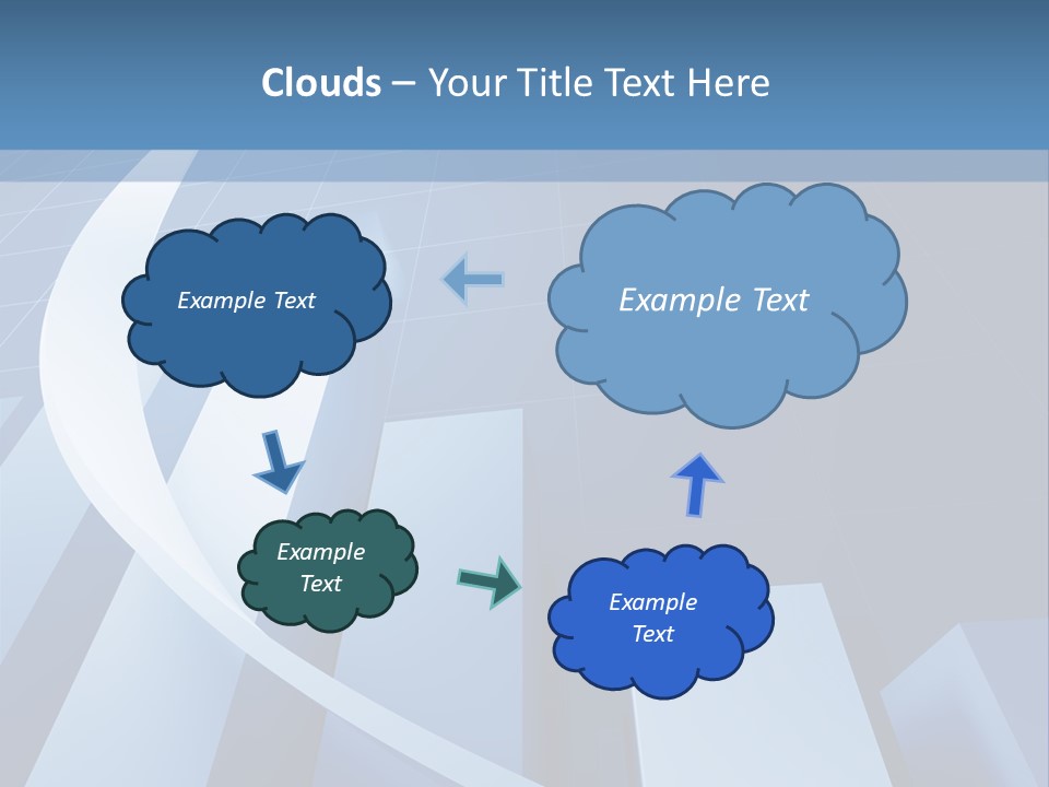 Blue Marketing Isolated PowerPoint Template