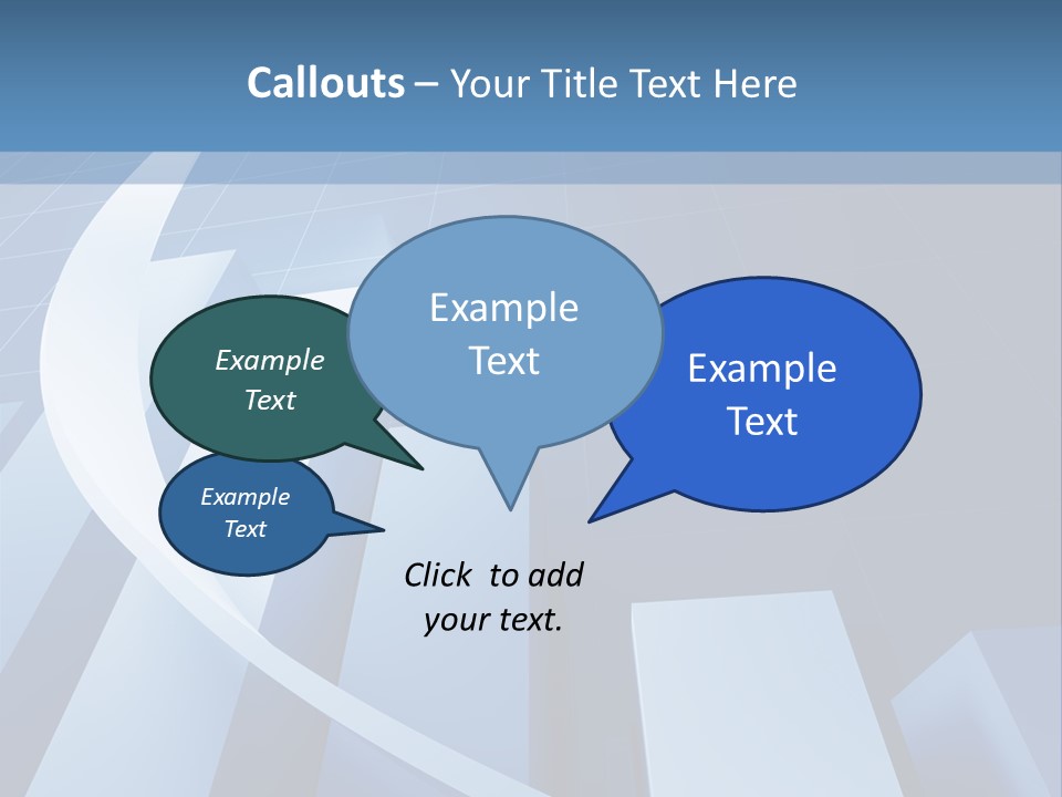 Blue Marketing Isolated PowerPoint Template