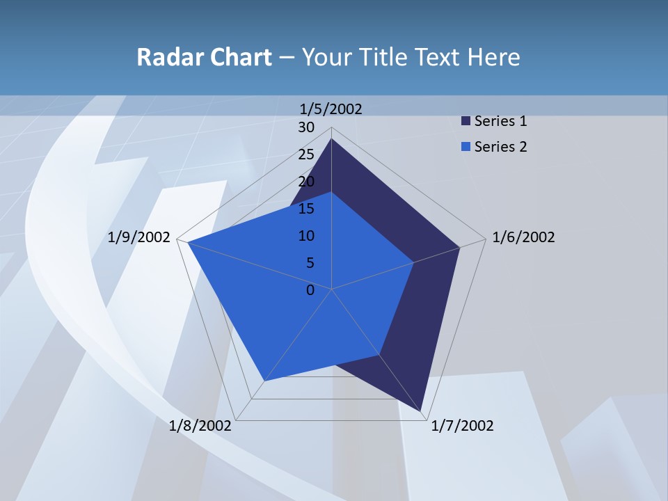 Blue Marketing Isolated PowerPoint Template