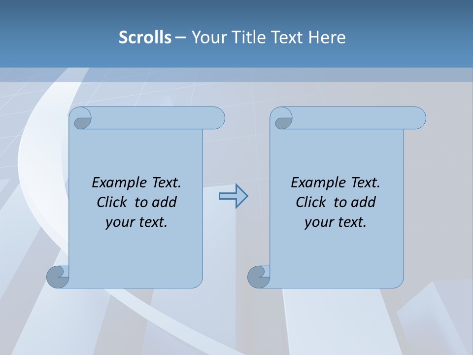Blue Marketing Isolated PowerPoint Template